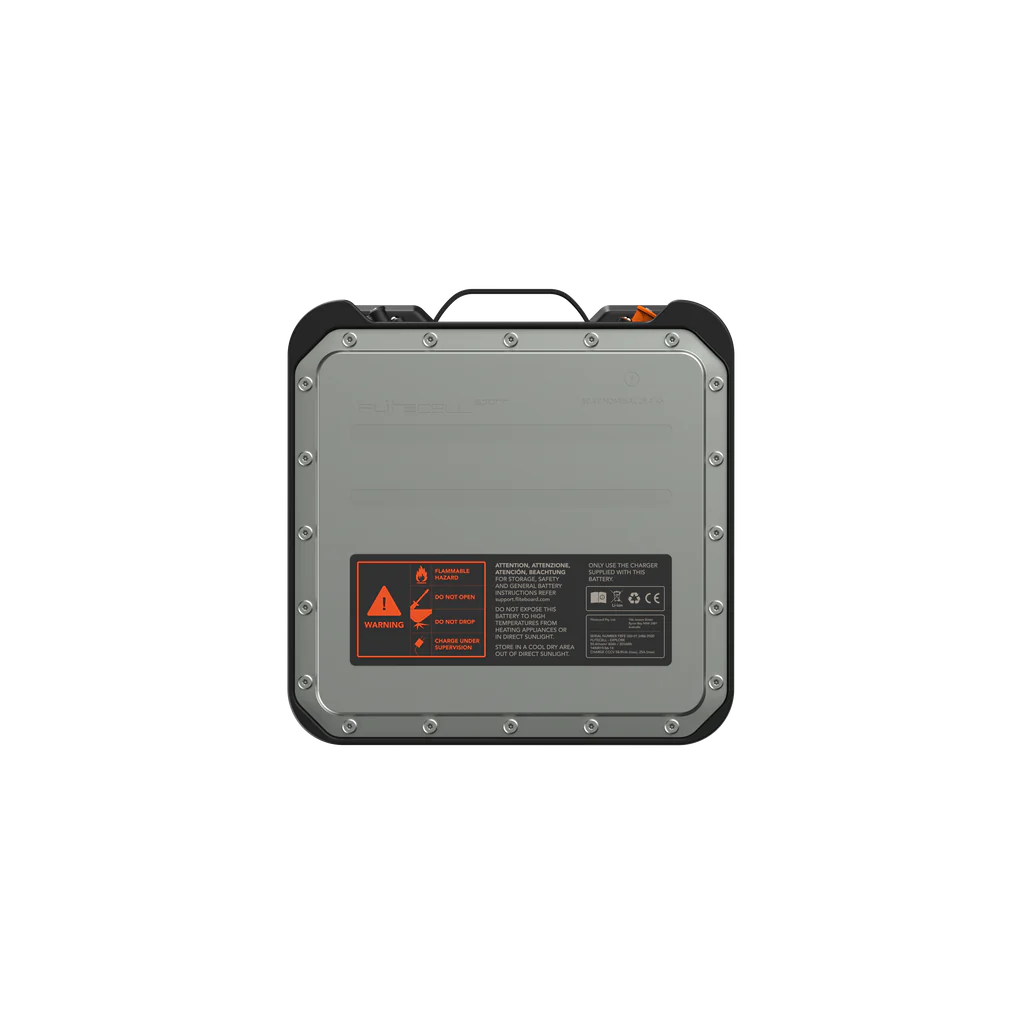 A simple product picture of a simple sport battery.