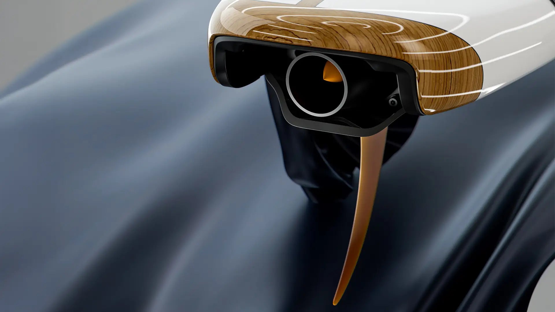 A close-up of the engine and fin from behind.