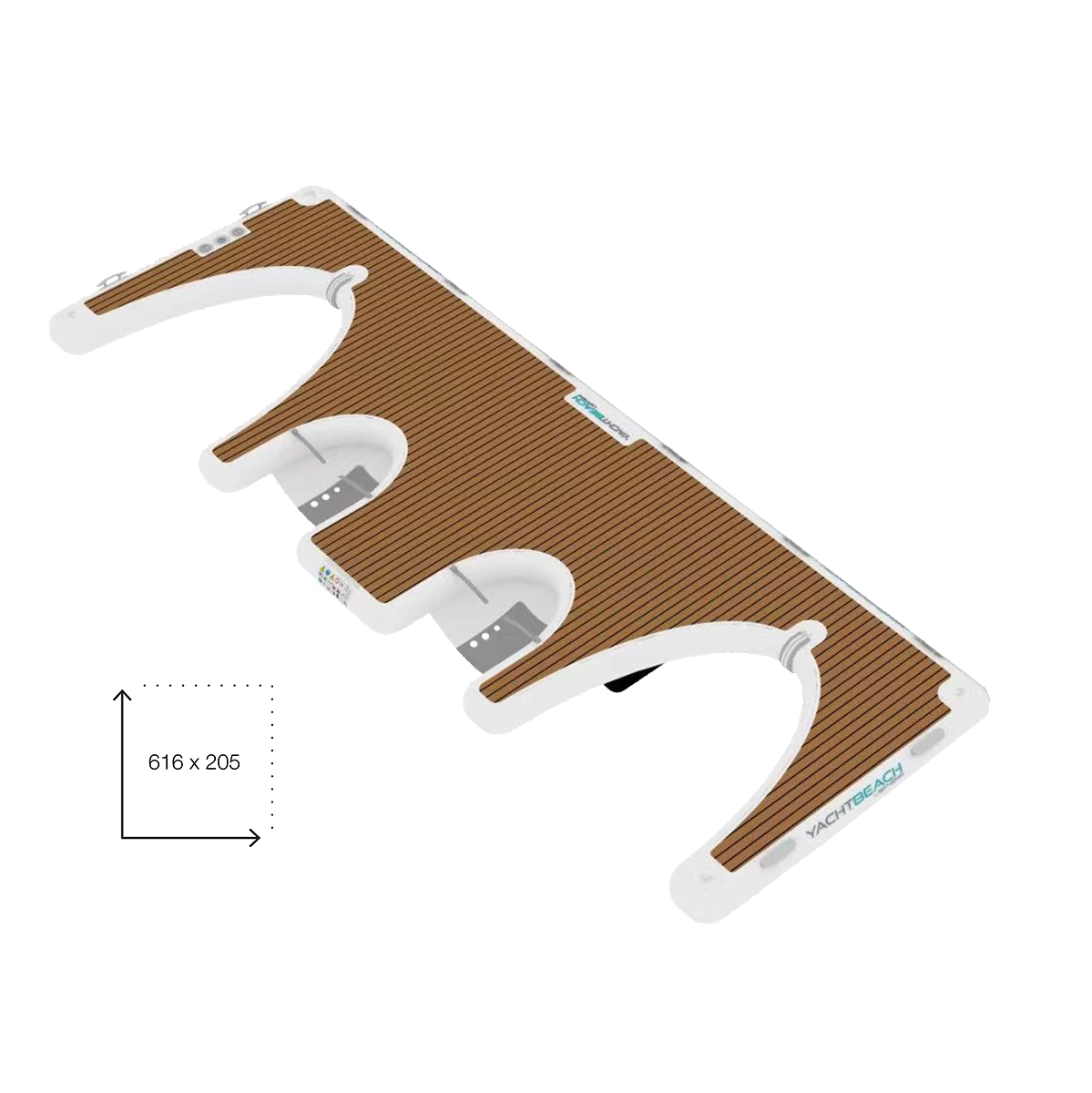 Yachtbeach Toy Dock 6.16 – Dropstitch 616 × 205 × 20 cm