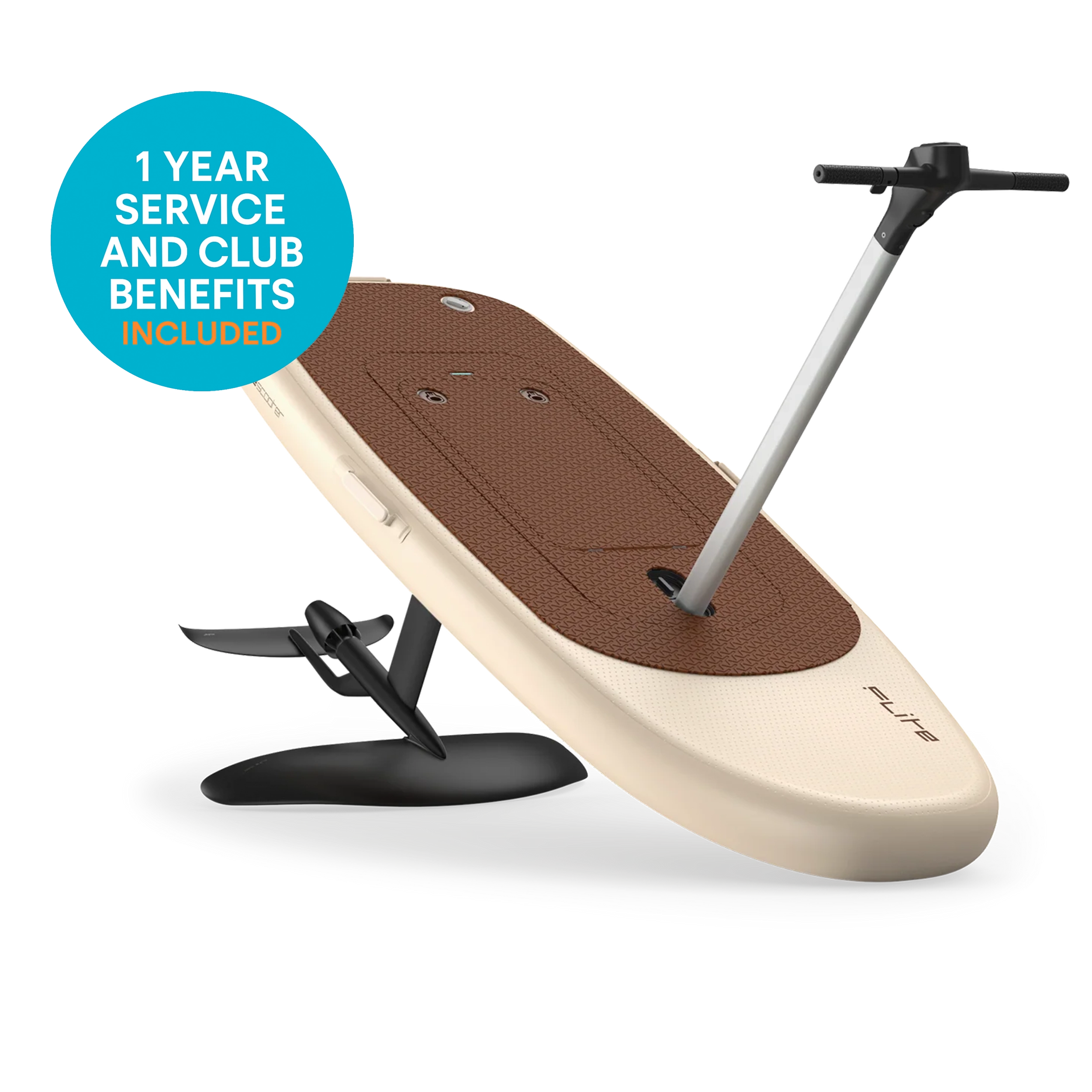 Flitescooter with Black 60 cm Flite Jet 2 eFoil System Set