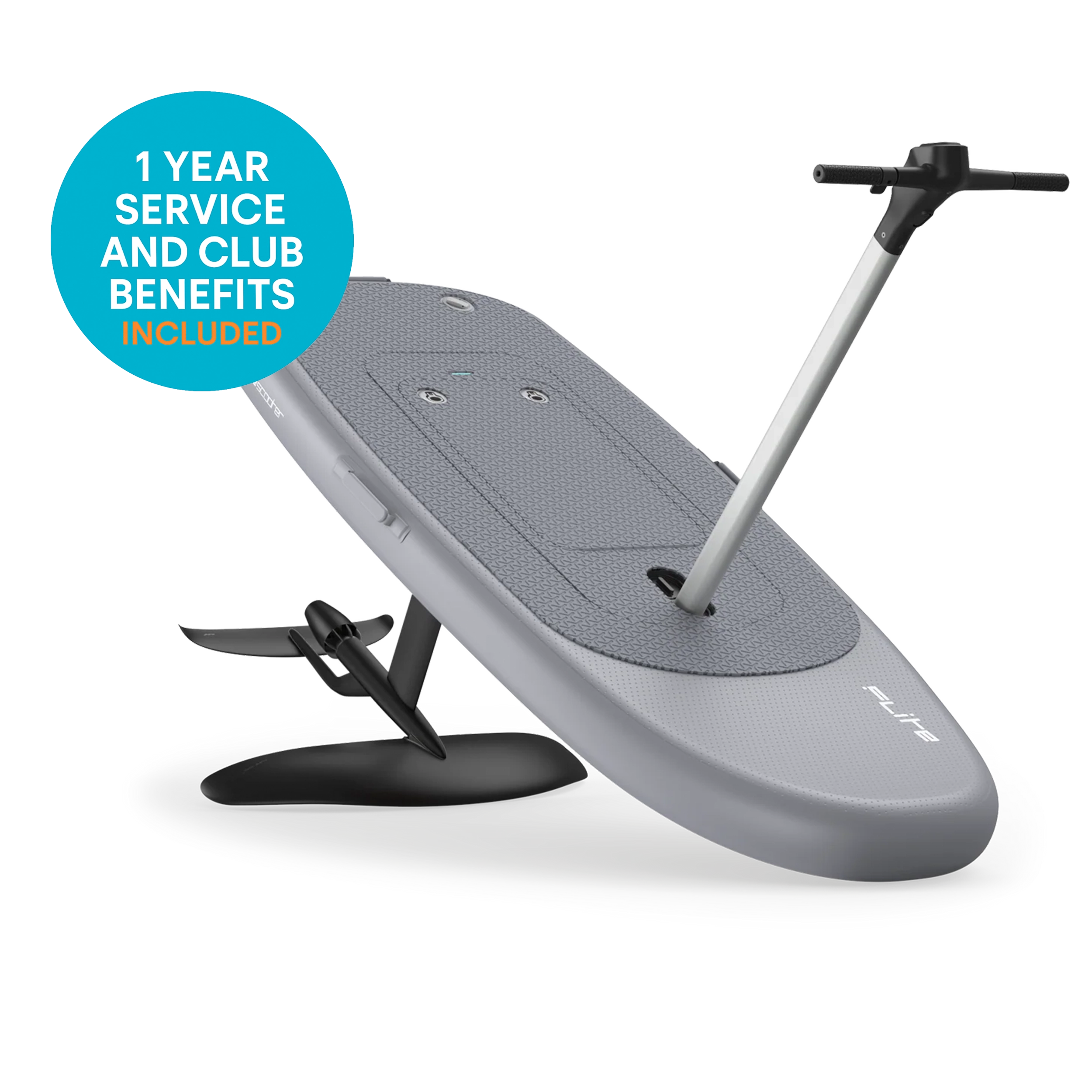 Flitescooter with Black 60 cm Flite Jet 2 eFoil System Set